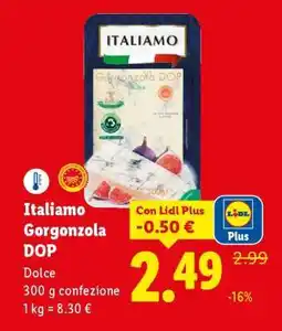 Lidl Italiamo Gorgonzola DOP offerta