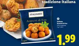 Lidl Italiamo Arancini di Riso offerta