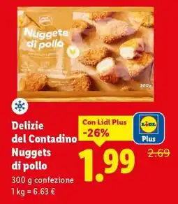 Lidl Delizie del Contadino Nuggets di pollo offerta