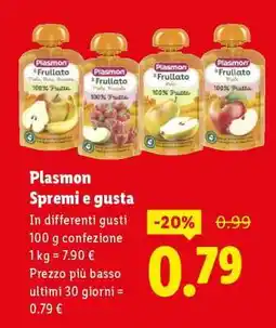 Lidl Plasmon Spremi e Gusta offerta