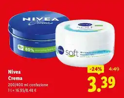 Lidl Nivea Crema offerta