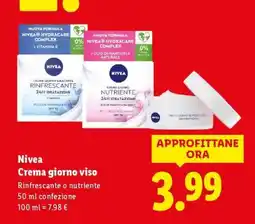 Lidl Nivea Crema giorno viso offerta