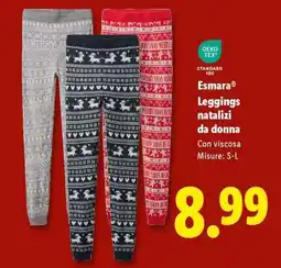 Lidl Esmara Leggings natalizi da donna offerta