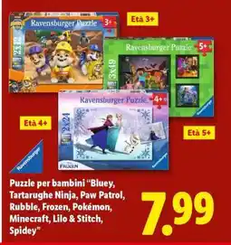 Lidl Puzzle per bambini offerta