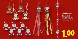 Lidl LIVARNO home Decorazioni natalizie in feltro offerta