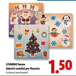 Lidl LIVARNO home Adesivi natalizi per finestre offerta