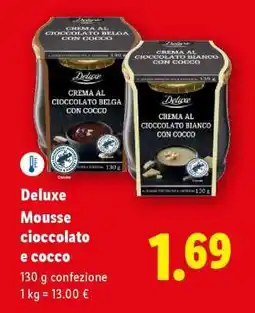 Lidl Deluxe Mousse cioccolato e cocco offerta