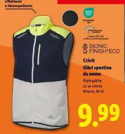 Lidl Crivit Gilet sportivo da uomo offerta