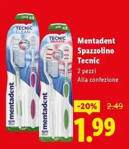 Lidl Mentadent Spazzolino Tecnic offerta
