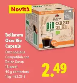 Lidl Bellarom Orzo Bio Capsule offerta
