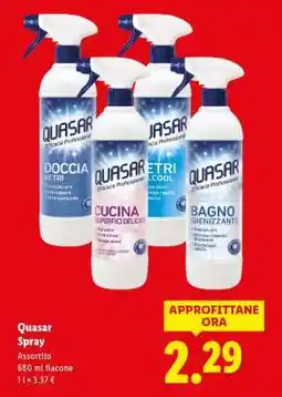 Lidl Quasar Spray offerta