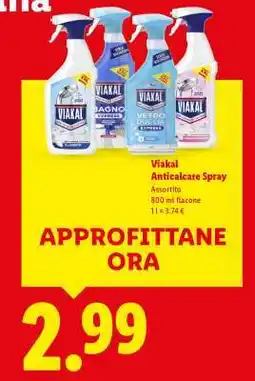 Lidl Viakal Anticalcare Spray offerta
