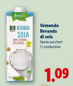 Lidl Vemondo Bevanda di soia offerta