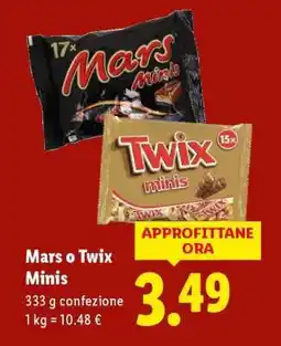 Lidl Mars o Twix Minis offerta