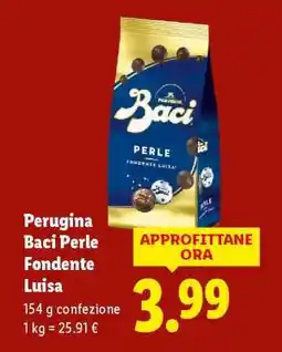 Lidl Perugina Baci Perle Fondente Luisa offerta