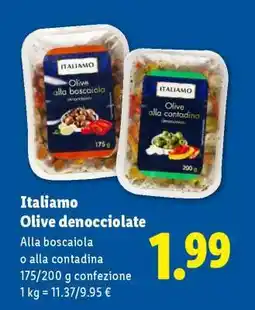 Lidl Italiamo Olive denocciolate offerta