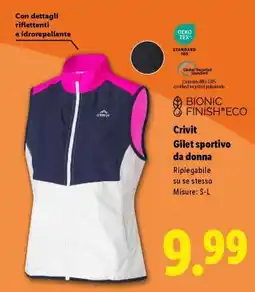 Lidl Crivit Gilet sportivo da donna offerta
