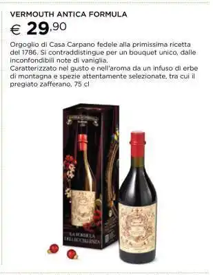 Esselunga VERMOUTH ANTICA FORMULA offerta
