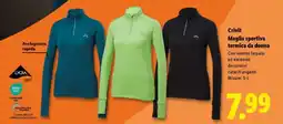 Lidl Crivit Maglia sportiva termica da donna offerta