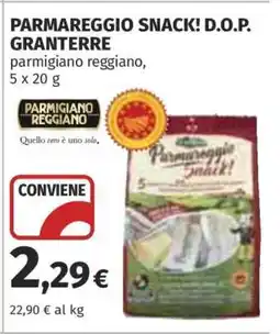 Coop PARMAREGGIO SNACK! D.O.P. GRANTERRE offerta