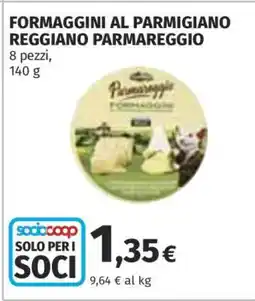 Coop Formaggini al Parmigiano Reggiano Parmareggio offerta