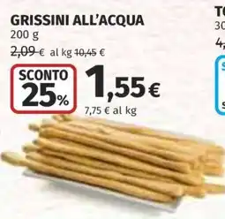 Coop GRISSINI ALL'ACQUA offerta