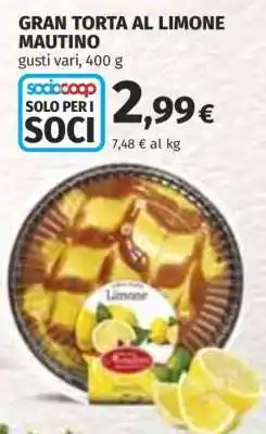 Coop GRAN TORTA AL LIMONE MAUTINO offerta