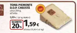 Coop Toma Piemonte D.O.P. Cheestà offerta