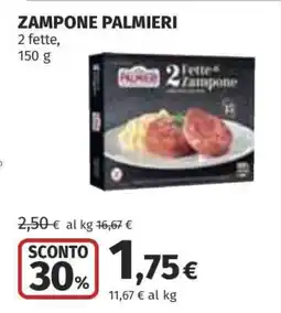 Coop Zampone PALMIERI offerta
