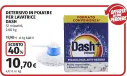 Coop Detersivo in polvere per lavatrice Dash offerta