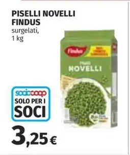 Coop Piselli Novelli Findus offerta