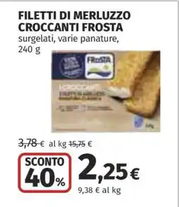 Coop FILETTI DI MERLUZZO CROCCANTI FROSTA offerta
