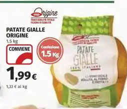 Coop PATATE GIALLE ORIGINE offerta