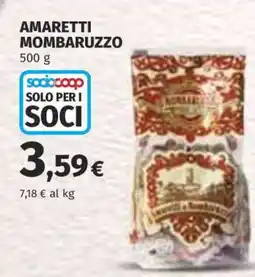Coop AMARETTI MOMBARUZZO offerta