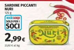 Coop Sardine Piccanti Nuri offerta