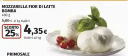 Coop MOZZARELLA FIOR DI LATTE BOMBA offerta