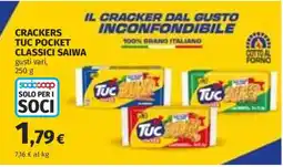 Coop CRACKERS TUC POCKET CLASSICI SAIWA offerta