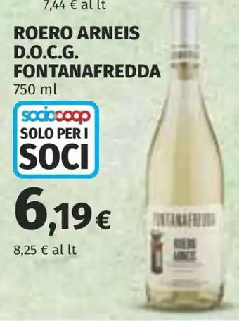 Coop ROERO ARNEIS D.O.C.G. FONTANAFREDDA offerta