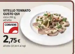 Coop Vitello Tonnato Gusto Qui offerta
