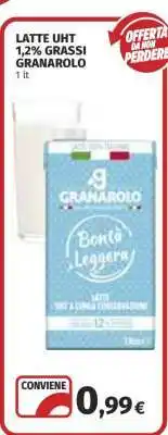 Coop LATTE UHT 1,2% GRASSI GRANAROLO offerta