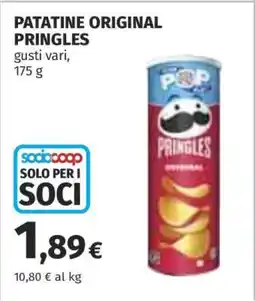 Coop PATATINE ORIGINAL PRINGLES offerta