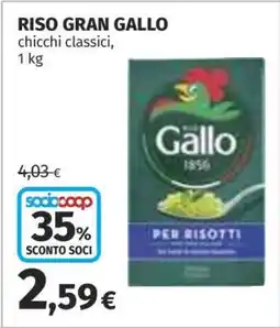 Coop RISO GRAN GALLO offerta