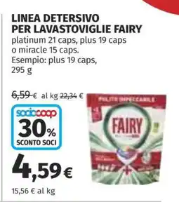 Coop Linea Detersivo per Lavastoviglie Fairy offerta