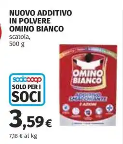 Coop NUOVO ADDITIVO IN POLVERE OMINO BIANCO offerta