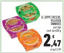 Conad LE ZUPPE FRESCHE, VELLUTATA DIMMIDISI offerta