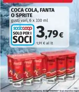 Coop COCA COLA, FANTA O SPRITE offerta