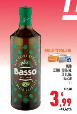Conad Basso Olio Extra Vergine di Oliva offerta