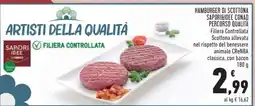 Conad Hamburger di Scottona Sapori&Idee Conad Percorso Qualità offerta
