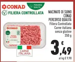 Conad MACINATO DI SUINO CONAD PERCORSO QUALITÀ offerta