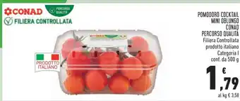Conad Pomodoro Cocktail Mini Oblungo Conad offerta